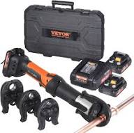 Photo 1 of VEVOR Mini ProPress Tool, 18V Electric Pipe Crimping Tool for 1/2", 3/4", 1" Copper Pipes, Press Tool Kit with 3 Pro Press Jaws, 2pcs 2AH Battery, Fast Charger & Carrying Case