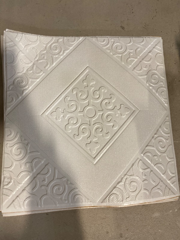 Photo 1 of 10Pcs 3D Wall Sticker Soft Foam Panels Home Decor Self-Adhesive Tile Stone Brick Pattern Wallpaper for Kitchen Bedroom Living Room(White)