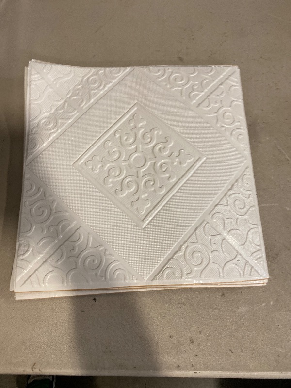 Photo 1 of 10Pcs 3D Wall Sticker Soft Foam Panels Home Decor Self-Adhesive Tile Stone Brick Pattern Wallpaper for Kitchen Bedroom Living Room(White)