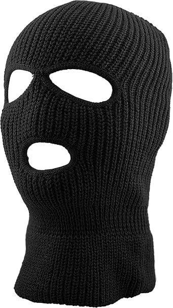 Photo 1 of Mens Balaclava Collection Fleece Three Hole Mask Winter Knit Ski Hat Ribbed Beanie Winter