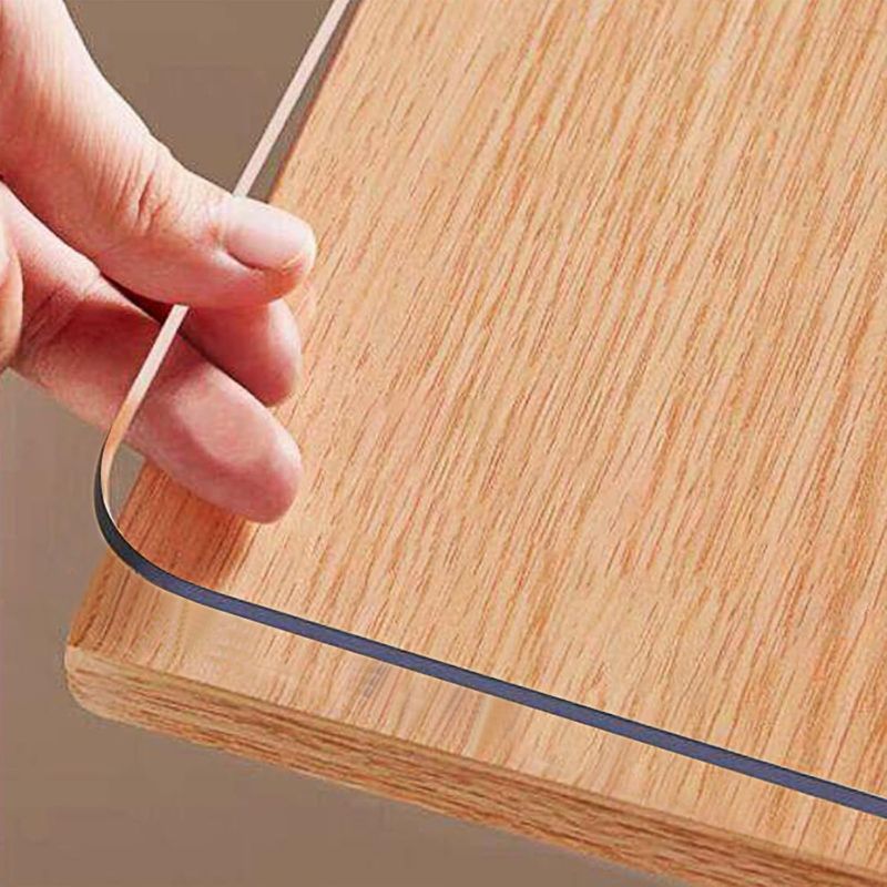Photo 1 of Clear Table Protector 42 x 60 Inch, Plastic Table Cover, Waterproof PVC Clear Table Cover Protector, Desk Protector Mat, Writing Desk Pad for Desktop, Coffee & Dining Room Table