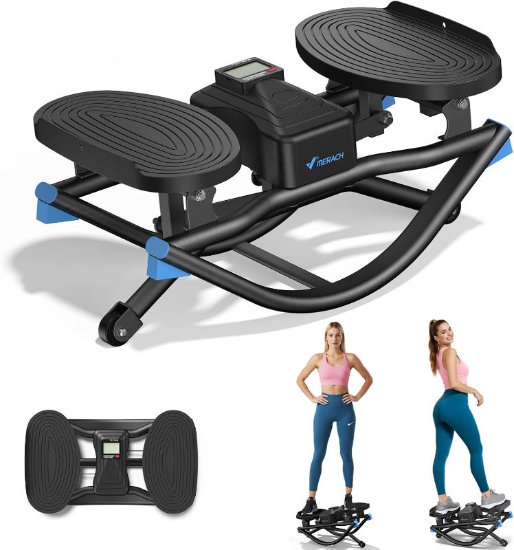 Photo 1 of Merach Rocking Stepper Ski Machine with 3D Motion Stepper Design Side Sepper Machine for Home Workout - 330 lbs Capacity, Compact & Space-Saving Design, Built-in Counter