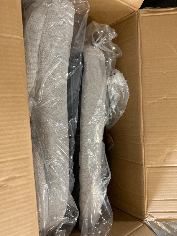 Photo 1 of CLATINA Ergonomic High Swivel Executive Chair with Adjustable Height Head 3D Arm Rest Lumbar Support and Upholstered Back for Home Office Black Gray