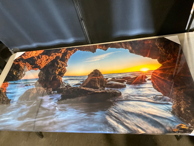 Photo 1 of 5D Diamond Painting Kit for Adults & Beginners - Large DIY Sunset Ocean Beach Full Drill Crystal Rhinestone Art, Gem Painting Craft, Home Wall Decor & Ideal Gift 59 X 30in