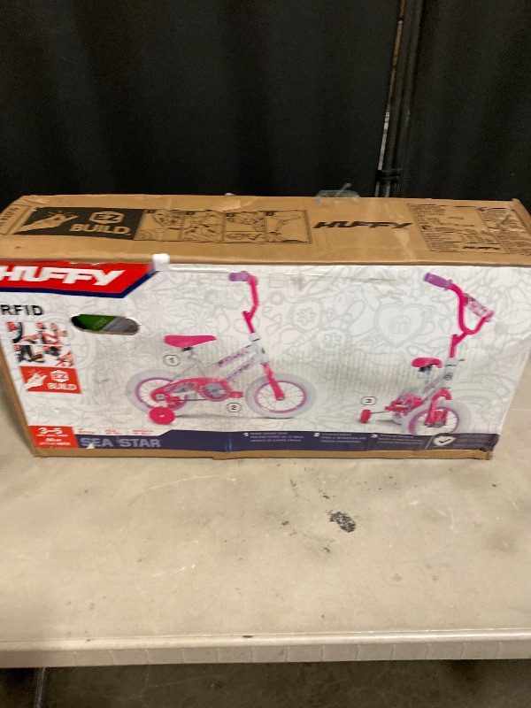 Photo 1 of Huffy 12" Sea Star Kids' Bike, Fits Riders 37" - 42", Pink, Child, Girls
