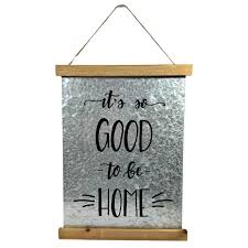 Photo 1 of 6" Galvanized Tin Home Sign- Good to be Home