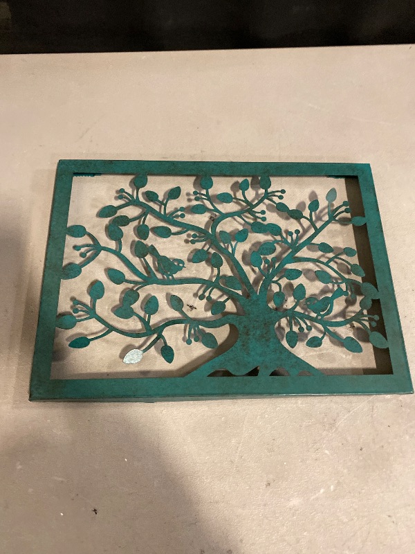 Photo 1 of 17 Inch Metal Tree With Birds Wall Hanging Art Home Decor Living Room Decoration