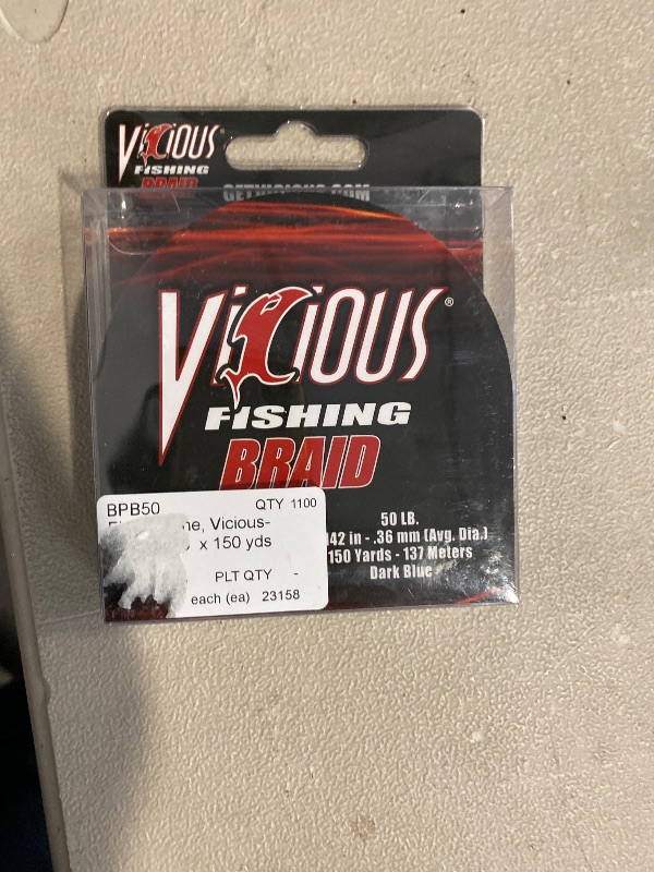 Photo 1 of BRAID 50lb test 150yds HI-VIS BLUE