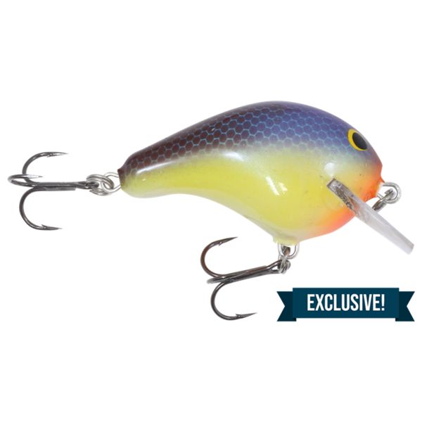 Photo 1 of Bagley Balsa B1 Squarebill Crankbait - 2" - Bone Belly Gill