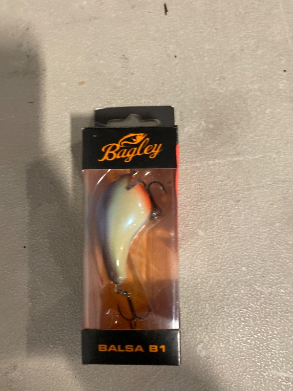 Photo 1 of Bagley Balsa B1 Squarebill Crankbait - 2" - Bone Belly Gill