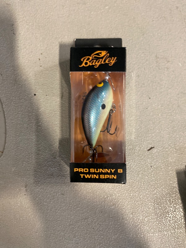 Photo 1 of Bagley Pro Sunny B Twin Spin - Blue Chartreuse Shad