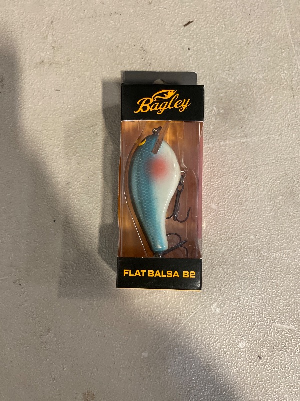 Photo 1 of Bagley Flat Balsa B2 Squarebill Crankbait - Injured Shad