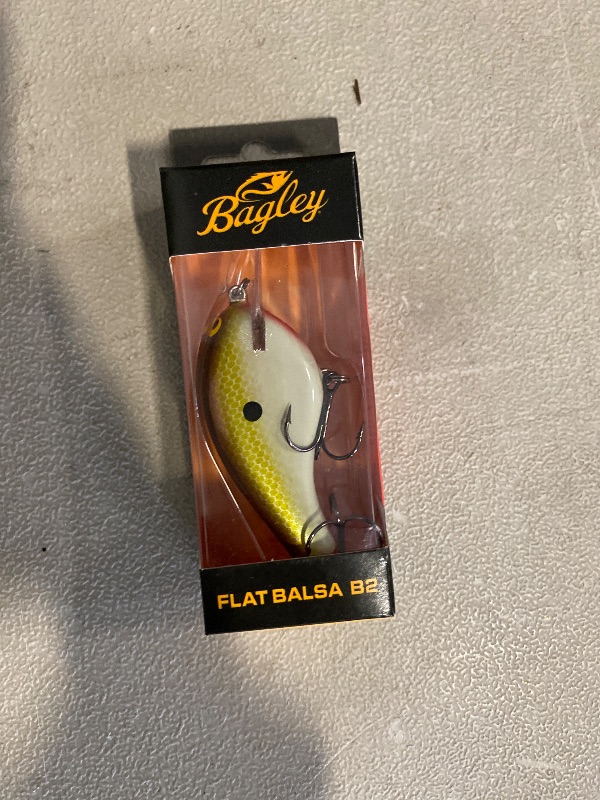 Photo 1 of Bagley Flat Balsa B2 Squarebill Crankbait - Faded Schoolbus