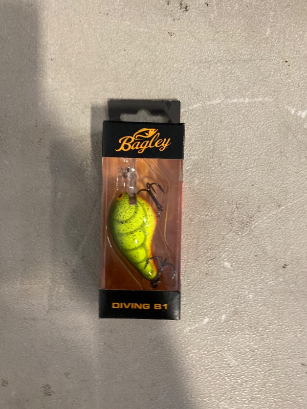 Photo 1 of Bagley Diving B1 Crankbait - Camo Green Craw