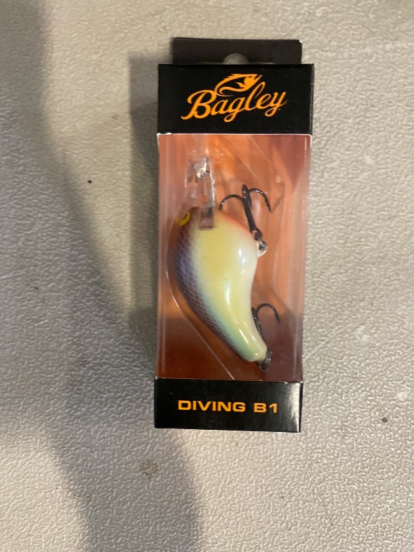 Photo 1 of Bagley Diving B1 Crankbait - Bone Belly Gill