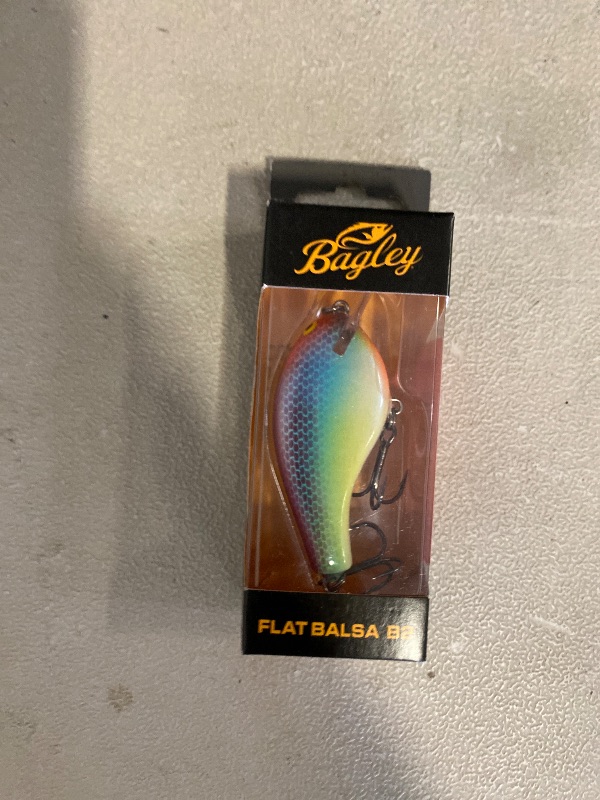 Photo 1 of Bagley Flat Balsa B2 Squarebill Crankbait - Bone Belly Gill