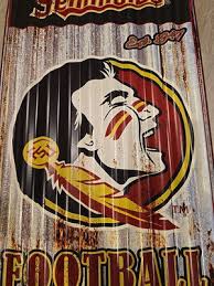 Photo 1 of  Decorative corrugated metal sign The Florida State University Seminoles