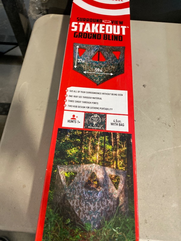 Photo 1 of Primos Hunting DoubleBull 2-Panel Stakeout Blind with 3 Shoot Through Ports in Mossy Oak Greenleaf Camo