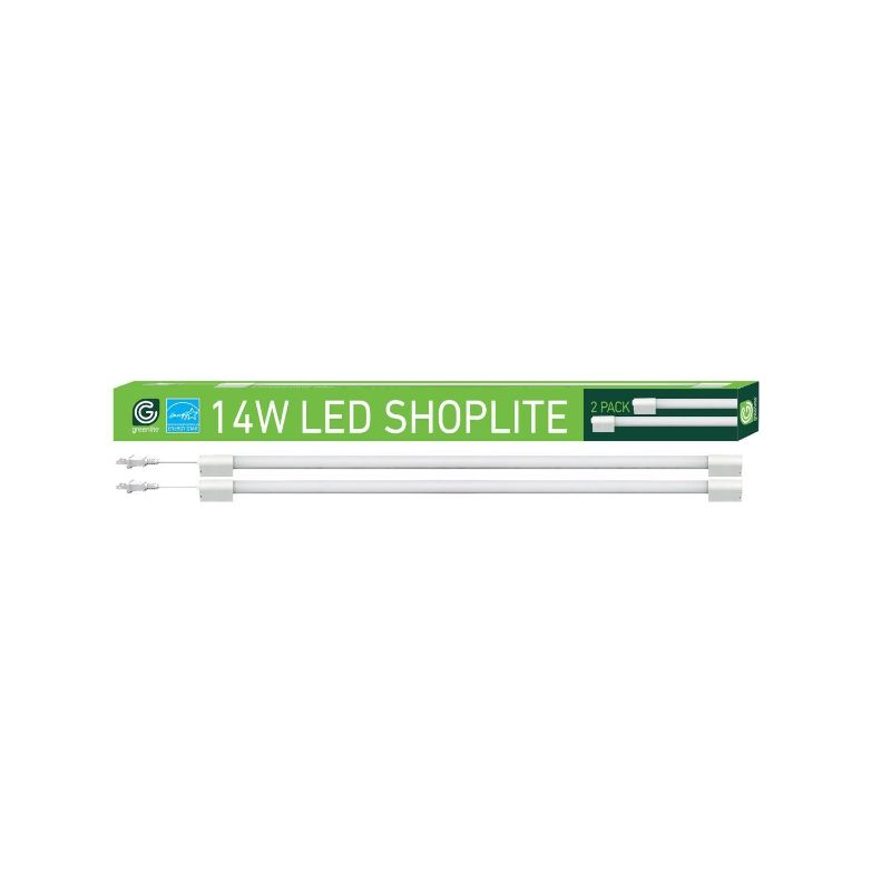 Photo 1 of Greenlite 30 in. 2-Light Pk 14 W LED Shop Light