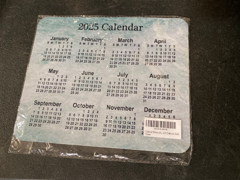 Photo 1 of Calendar Mouse pad, Natural Rubber Quality Creative Gaming Rectangle Mouse Personalized Desk Mouse Pad 9.5 inch x 7.9 inch (Calendar 2024)