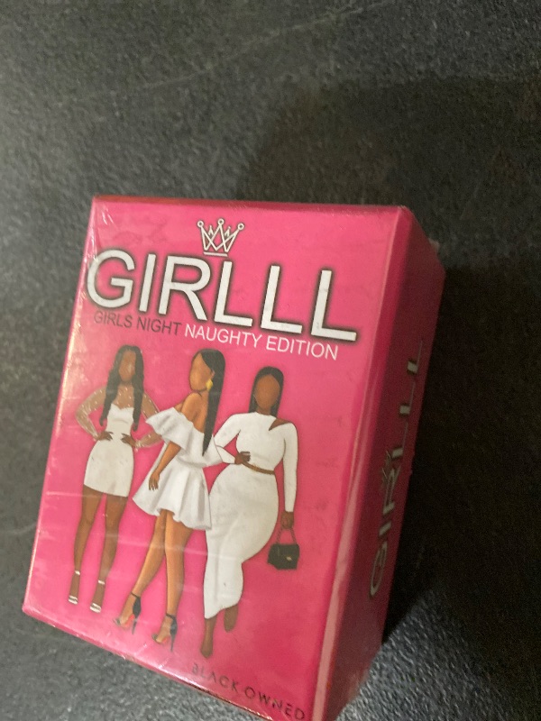 Photo 1 of Black Owned Girlll - Drinking Card Game The Ultimate Bachelorette Party and Girls' Night Out Card Game with Truth or Dare and More, Secrets, and Laughter, Great for Any Ladies' Party