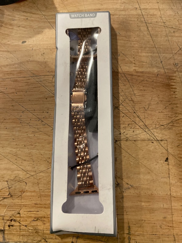Photo 1 of 5 Link Watch Band In Rose Gold Tone Stainless Steel