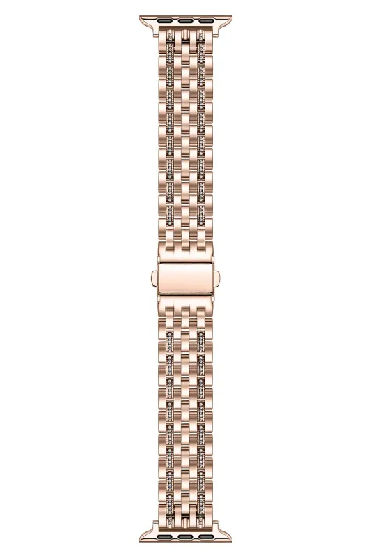 Photo 1 of 5 Link Watch Band In Rose Gold Tone Stainless Steel