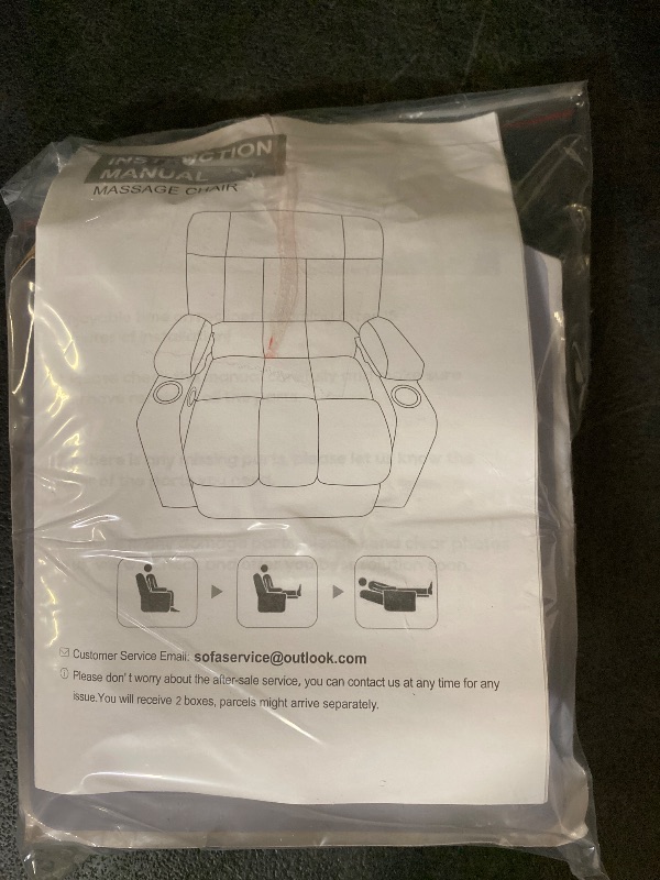 Photo 1 of Roomfitters Dual Motor Power Lift Recliner, Infinite Position Massage Chair with 180-Degree Flat Recline, Heavy Duty