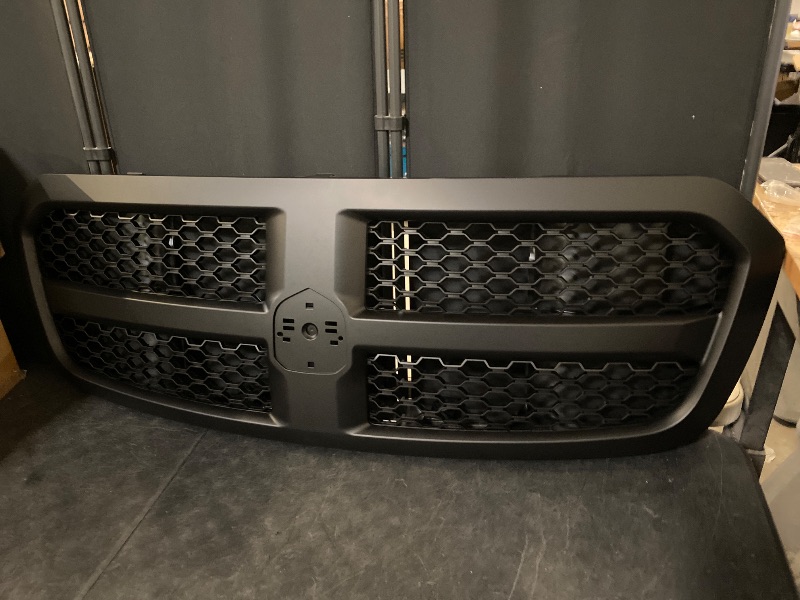 Photo 1 of Topline For 2013-2018 Dodge Ram 1500 Honeycomb Mesh Front Grille - Matte Black