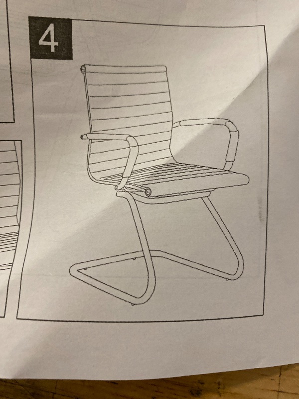 View 3 of PU Leather Office Guest Chair Set of 2 - X401OC