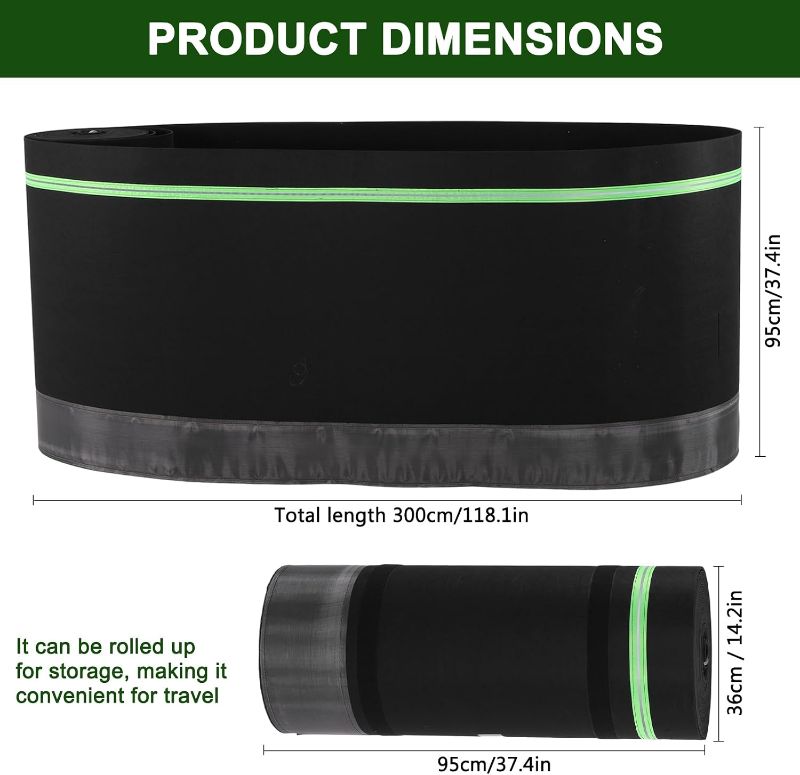 Photo 1 of Mobile Home Skirting Panels Easy Installation Travel Trailer Camper RV Skirting for Winter Waterproof 39.37ft Heightx85.3ft Length RV Siding Panels Suitable for Outdoor Gardens