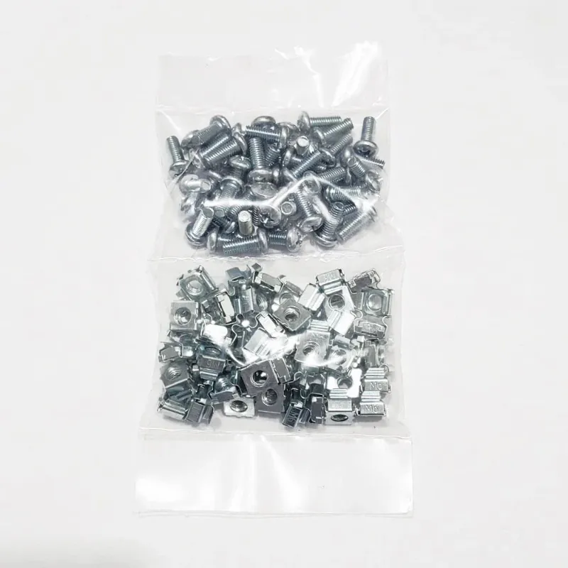 Photo 1 of M6 Cage Nuts & Mounting Screws for Server Rack Cabinets (Pack of 50)