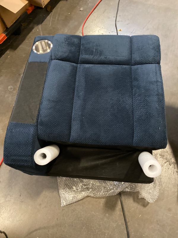 View 2 of Left Back seat and arm ONLY for MCombo Zero Gravity 3 Seater Power Reclining Sofa, Heat and Vibration Massage, Recliner Couch for Living Room, Fabric 6035SET (Navy Blue, 3 Seater)