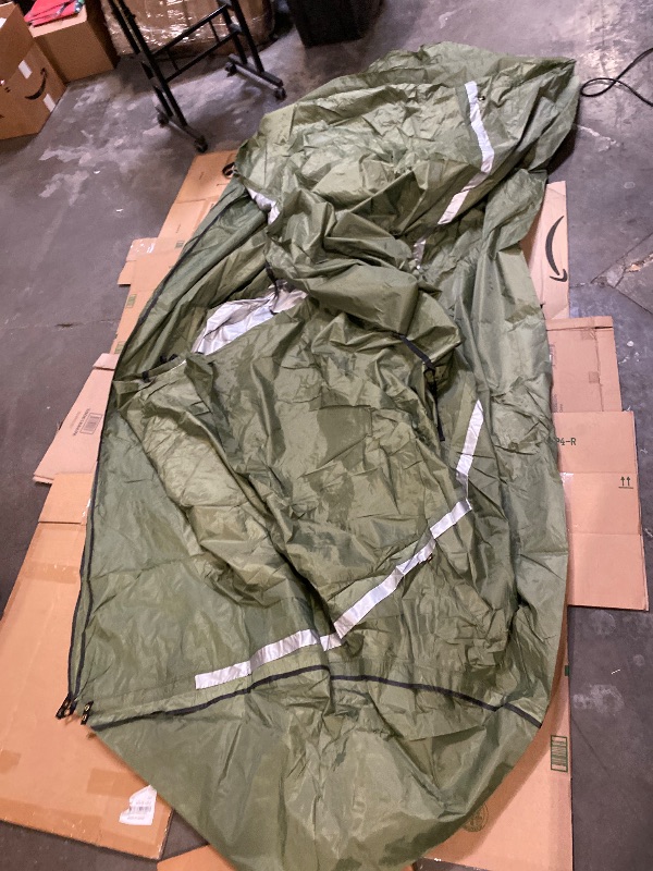 Photo 1 of Bike Storage 7.3 x 5ft, Outside Storage Waterproof Oxford Fabric for 4 Bikes, Bike Shed, Garden Sheds & Outdoor Storage (Arch Green - XXL for 4-5 Bikes)