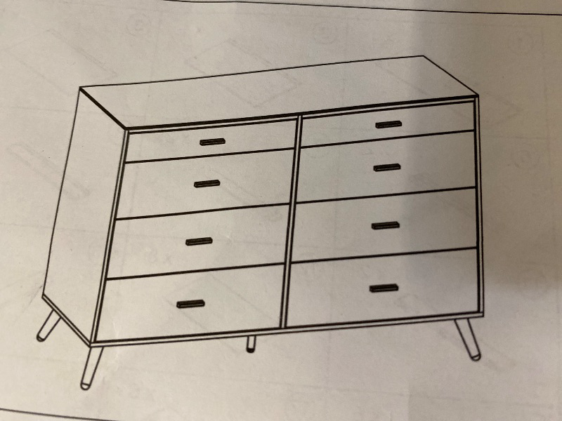 Photo 1 of 8 Drawer Desser With LED light And Remote 141x5x 49x 17.5 Cm