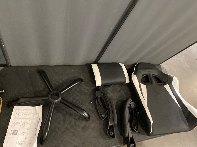 Photo 1 of Adjustable Gaming Chair with Footrest & Lumbar Support, 350 lbs