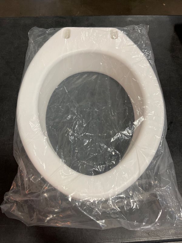 Photo 1 of 2 Pack Carex Toilet Seat Riser, Elongated Raised Toilet Seat Adds 3.5 inches to Toilet Height, Assists with Bending or Sitting, Bolt-On Installation Under Existing Toilet Seat, 300 Pound Weight Capacity