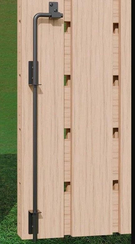 Photo 1 of 36 Inch Heavy Duty Cane Bolt Gate Drop Rod Black Finish-steel