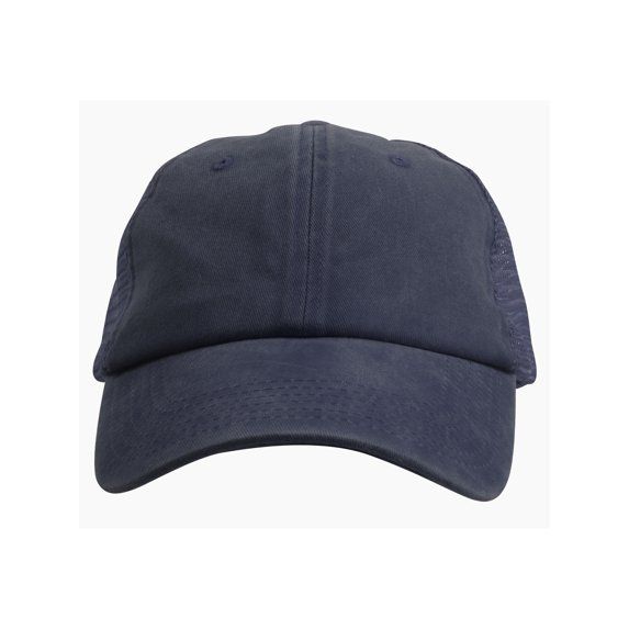 Photo 1 of Top Headwear Pigment Dyed Adjustable Trucker Hat - Navy Snap Back