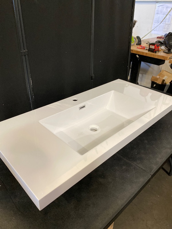 Photo 1 of 48" Ceramic Vanity Sink Top
