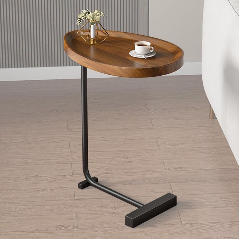 Photo 1 of C Shaped Side Table, Small C Table End Table for Sofa and Bedside, Couch Side Tables that Slide Under, Wood C Shaped End Table for Bedroom Living Room, 18”L X 12”W