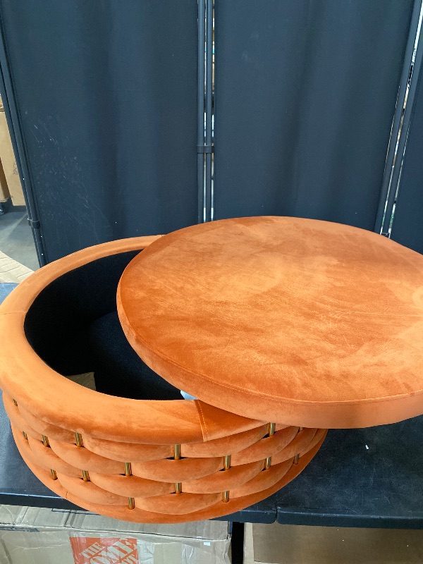 Photo 1 of This stylish and distinctive ottoman is sure to be a highlight in your home. It can not only be an excellent solution for small spaces with limited storage space, but also serve as an additional seat. And it can be easily moved around and placed in differ