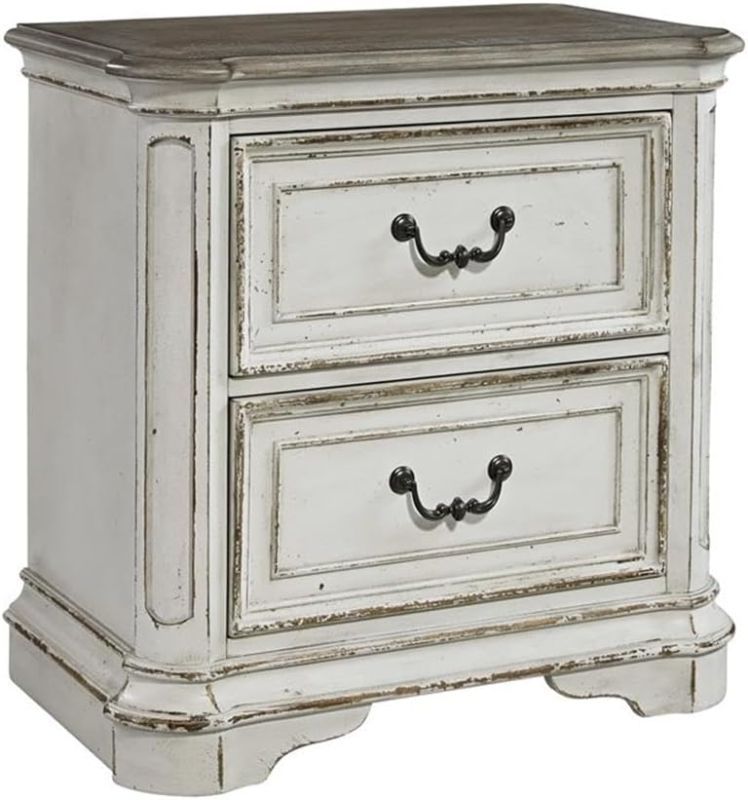 Photo 1 of Liberty Furniture Industries Magnolia Manor 2 Drawer Night Stand, W28 x D17 x H28, White