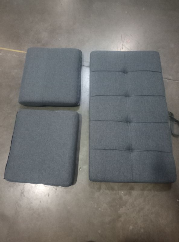 Photo 1 of Grey Couch cushions (2) 21"x23" & (1) 25"x45"