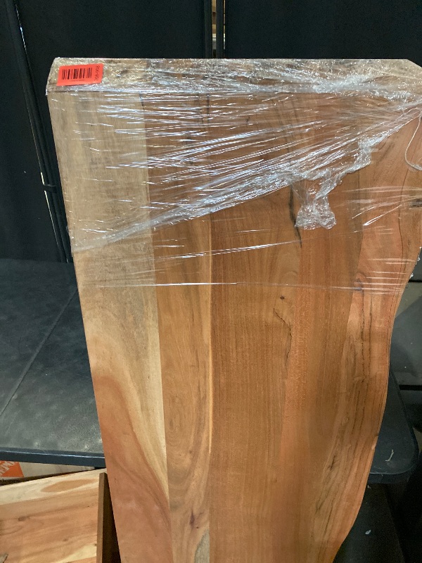 Photo 1 of 57.5 Inch x 20 Inch Solid Acacia Wood Live-Edge for a Dresser Top or Tabletop 