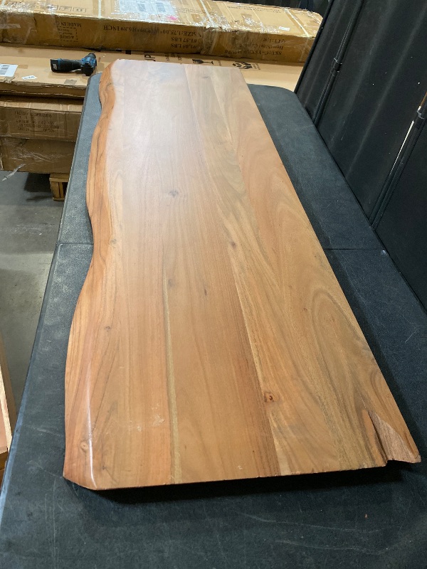 Photo 1 of 57.5 Inch x 20 Inch Solid Acacia Wood Live-Edge for a Dresser Top or Tabletop