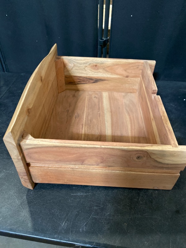 Photo 1 of Solid Acacia Pre-Made Drawer16 1/8 Inch x 17 5/8  Inch , Drawer Face is 18.5 Inch