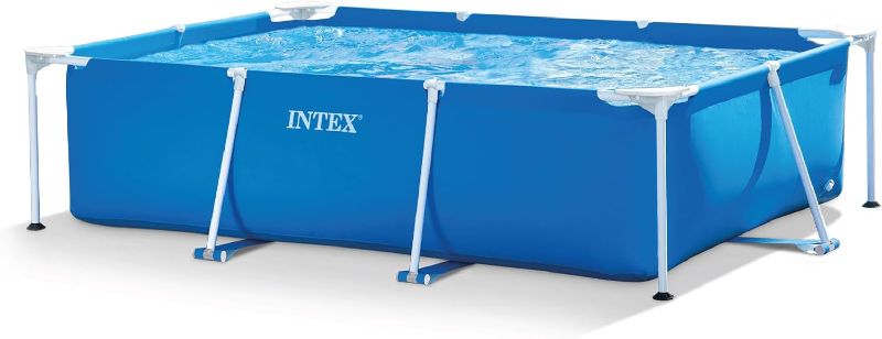 Photo 1 of INTEX Rectangular Frame 7 ft 2 in x 4 ft 11 in x 23 in Above Ground Pool, Steel Frame.