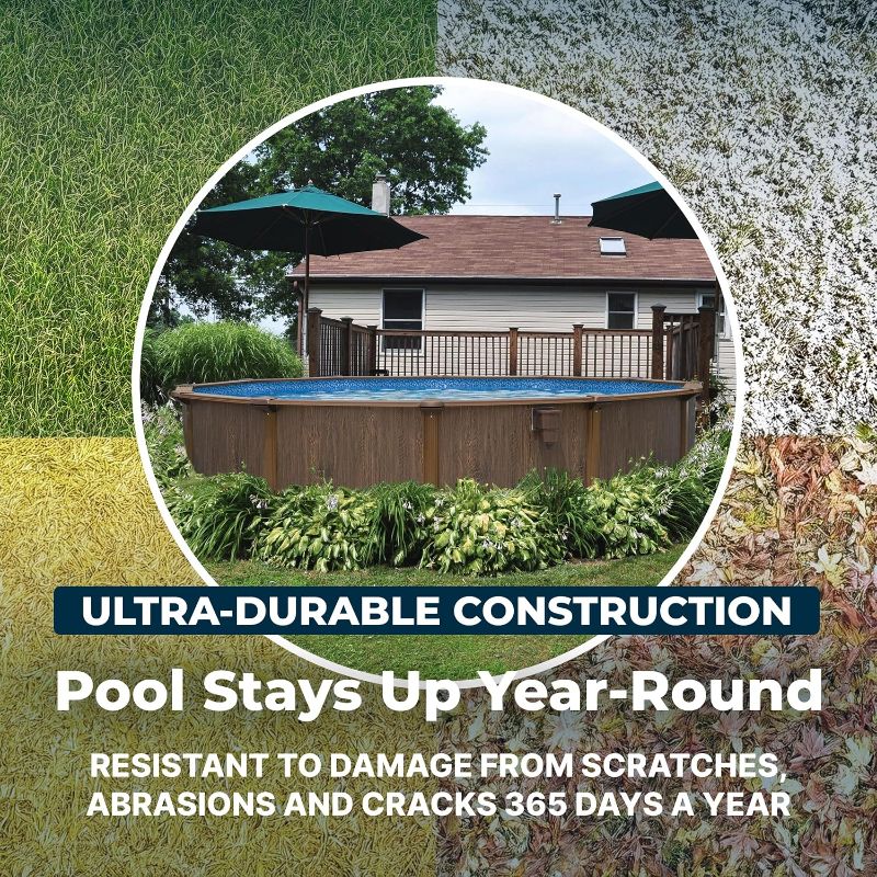 Photo 1 of Bestway Hydrium 18' x 52" Steel Side Wall Above Ground Pool with Pump | Semi-Permanent All-Season Swimming Pool with Galvanized Steel Frame - Sand Filter Pump, Ladder, Cover, and Skimmer Included