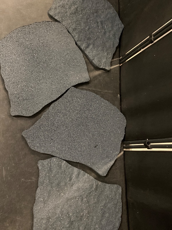 Photo 1 of Sekcen 4 Pack Rubber Stepping Stones Outdoor Garden Rubber Pavers Pathway Walkway Paving Stones